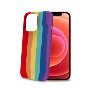 Cover Celly RAINBOW per iPhone 13 Pro Max Silicone Multicolore