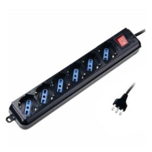 Multipresa Redline 6 Prese con Interruttore e Fissaggio a Muro 1.5m