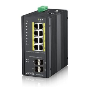 Switch Industriale Zyxel RGS200-12P 8 Porte PoE DIN