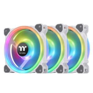 Ventole RGB Thermaltake Riing Trio 12 White 3-Pack 120mm 1500rpm