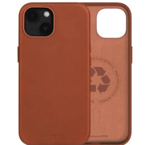 Cover MagSafe Dbramante 1928 Roskilde Pelle Tan per iPhone 15 Plus