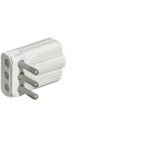 Presa Maschio Legrand Corner 10A Salvaspazio Spinotti Orientabili Bianco