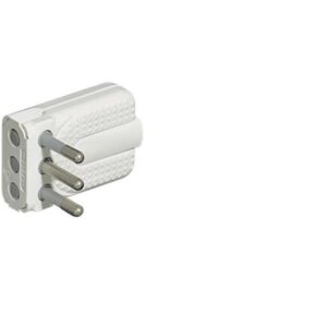 Presa Maschio Legrand Corner 10A Salvaspazio Spinotti Orientabili Bianco