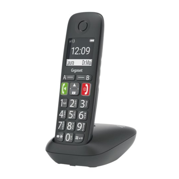Telefono Cordless Gigaset E290 Nero Vivavoce DECT