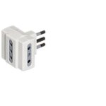 Adattatore Presa Legrand 3 Prese 10A Bianco