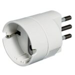 Adattatore Presa Legrand 2P+T 10A Italiano a Tedesco Bianco