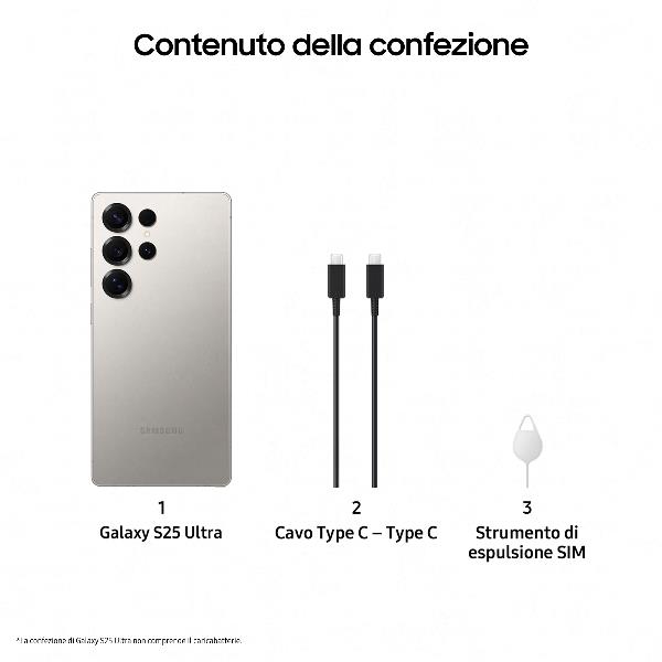 Smartphone Samsung Galaxy S25 Ultra 12+512GB Titanium Gray 6.9"