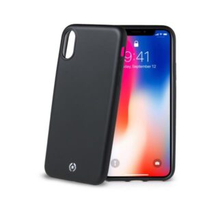 Cover Celly SOFT MATT per iPhone Xs e iPhone X Nero