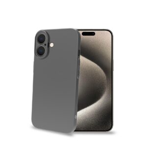 Cover Celly SPACE per iPhone 16 in TPU Nero