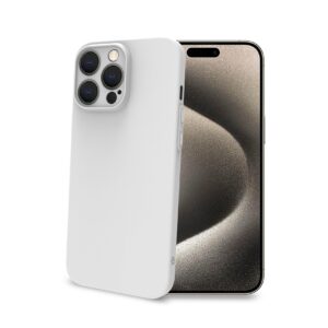 Cover Celly SPACE per iPhone 16 Pro Max in TPU Bianco