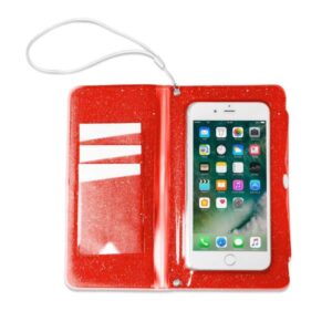 Custodia Impermeabile Celly Splash Wallet fino a 6.2" Arancione IPX4