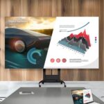 Supporto Monitor LG ST-1362FH Motorizzato con Ruote