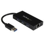 Hub USB 3.0 Startech Portatile con Porta Gigabit Ethernet