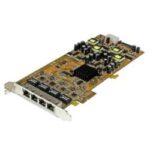 Adattatore di Rete Startech NIC Gigabit PoE PCIe 4 Porte 2.5G