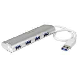 Hub USB Startech 4 Porte USB 3.0 SuperSpeed Compatto Grigio