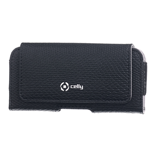 Custodia Smartphone Celly STYLE Belt Case Similpelle Nero