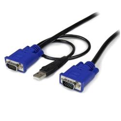 Cavo KVM Startech VGA USB 2 in 1 Sottile 3 metri