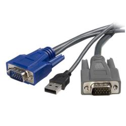 Cavo KVM Startech VGA USB 2 in 1 1.8 metri Ultra Sottile