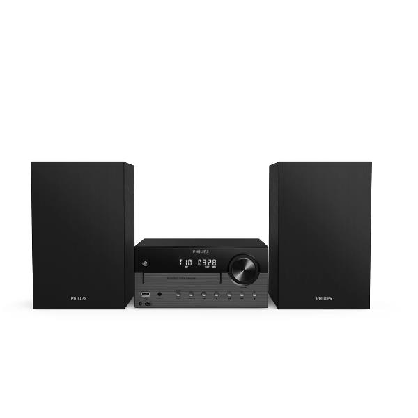 Micro Hi-Fi Philips 80W DAB+ FM CD USB Bluetooth Grigio