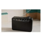 Radio AM/FM Philips Analogica a Batterie e Corrente Nero