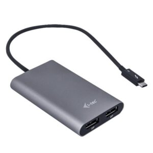 Adattatore Video I-Tec Thunderbolt 3 a 2 DisplayPort