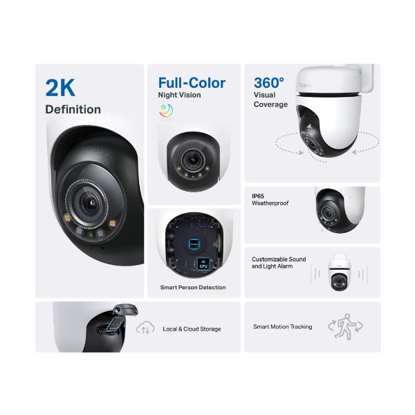 Telecamera IP Esterna TP-LINK TC41 Dome Wi-Fi con Sensore Movimento