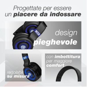 Cuffie Senza Filo Techmade TM-046-INT Bluetooth Microfono Integrato Blu