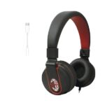 Cuffie Techmade MILAN con Microfono Jack 3.5mm Rosso
