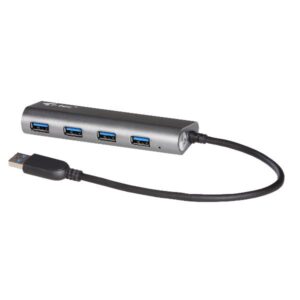 Hub USB 3.0 I-Tec a 4 Porte Metal con Alimentatore