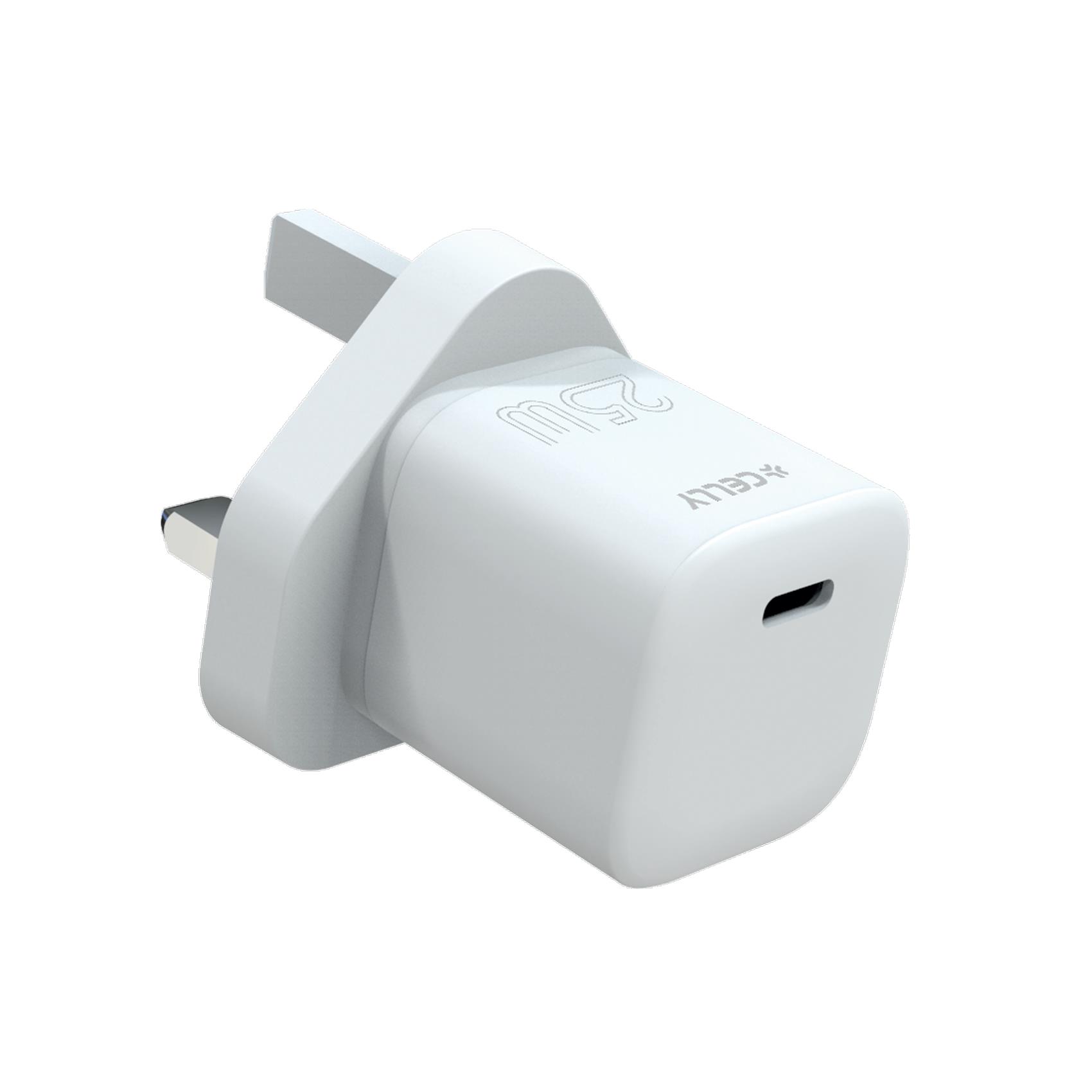 Caricabatterie Celly UCTC1USBC25W 25W USB-C Ultra Compatto