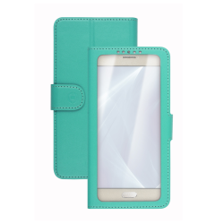 Custodia Smartphone Celly UNICA VIEW 4.5"-5.0" Tiffany Similpelle