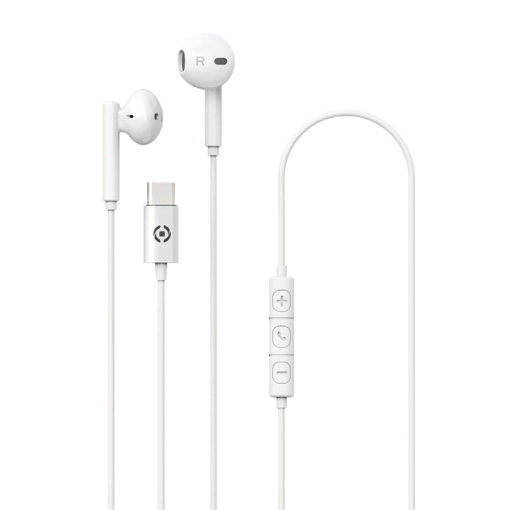 Auricolari Celly UP1100TYPEC USB-C Stereo con Microfono e Controllo Volume