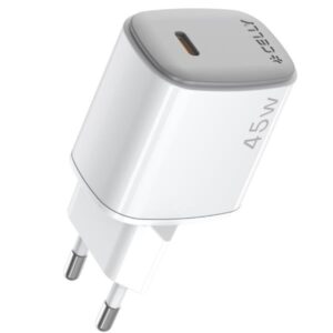 Caricabatterie Celly UPTC1USBC45W 45W GaN USB-C Bianco