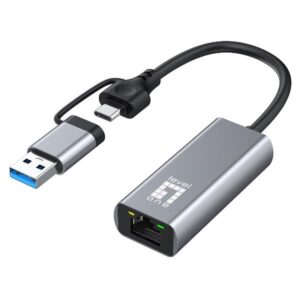 Adattatore Ethernet Level One USB-0423 2.5 Gigabit USB-C/A 2-in-1