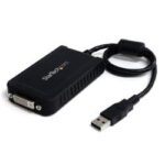 Adattatore Video Startech USB 2.0 a DVI-I 24+5 Pin Nero