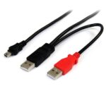 Cavo USB Startech a Doppia Alimentazione Y 1.8m USB A a Mini B