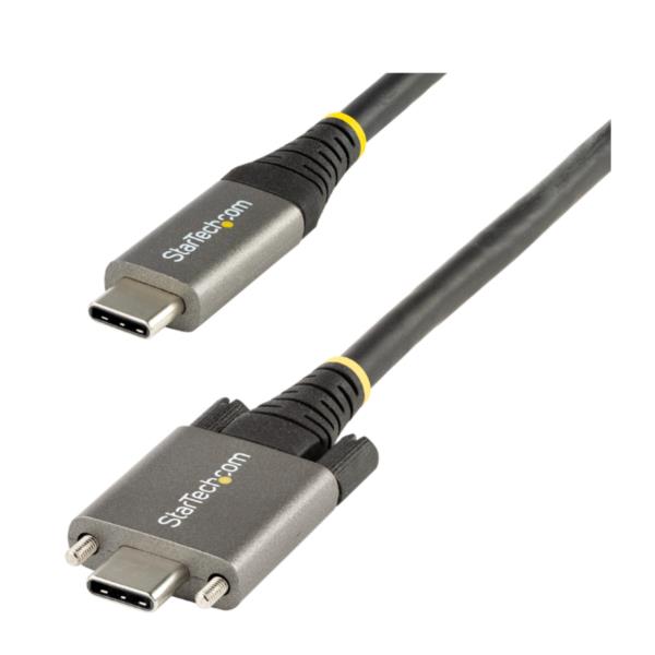 Cavo USB-C Startech 1m Viti Bloccaggio 10Gbps 100W PD