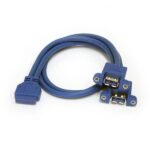 Cavo Estensione USB 3.0 Startech a 2 Porte per Pannello