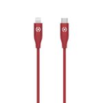 Cavo USB-C/Lightning Celly 60W 1.5m Silicone Rosso