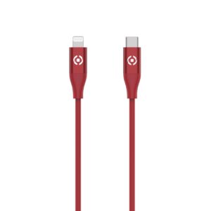 Cavo USB-C/Lightning Celly 60W 1.5m Silicone Rosso