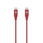 Cavo USB-C Celly 60W Power Delivery 1.5m Rosso