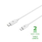 Cavo USB-C Lightning Celly 60W 2 metri Bianco