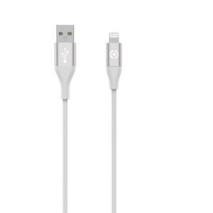 Cavo USB-A/Lightning Celly USBLIGHTCOLOR 1.5m Bianco Silicone