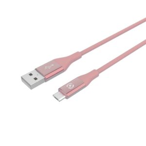 Cavo USB-A a Micro USB Celly USBMICROCOLOR 1m Silicone Rosa 12W