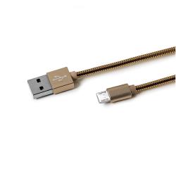 Cavo USB-A a Micro USB Celly 12W 2.4A 1 Metro Oro