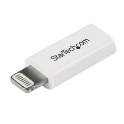 Adattatore Lightning a Micro USB Startech per iPhone iPad Bianco 26.5cm