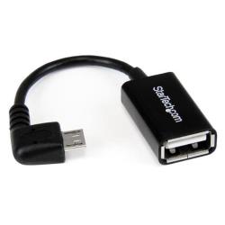 Adattatore USB Startech Micro USB a USB A Femmina Angolato Destra OTG