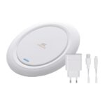 Caricabatterie Wireless Rivacase 10W Tappetino Ricarica USB-C Bianco