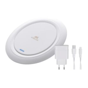 Caricabatterie Wireless Rivacase 10W Tappetino Ricarica USB-C Bianco