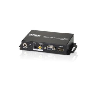 Convertitore Aten HDMI a VGA/Audio con Demoltiplicatore Nero